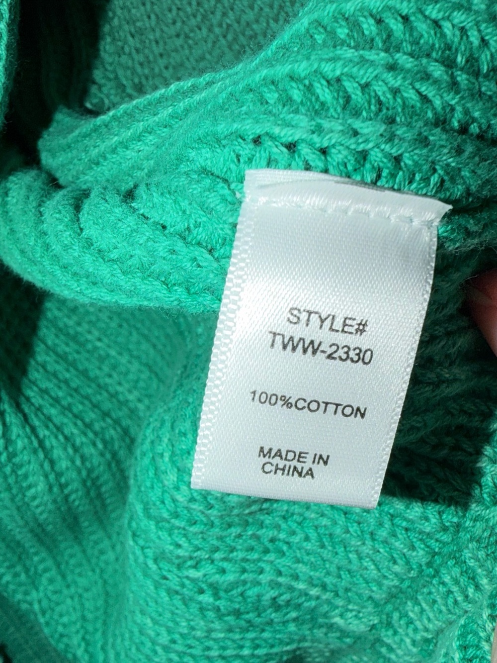 Zenana Outfitters Green Open-Front Ribbed Cardigan NWOT - Picture 7 of 7